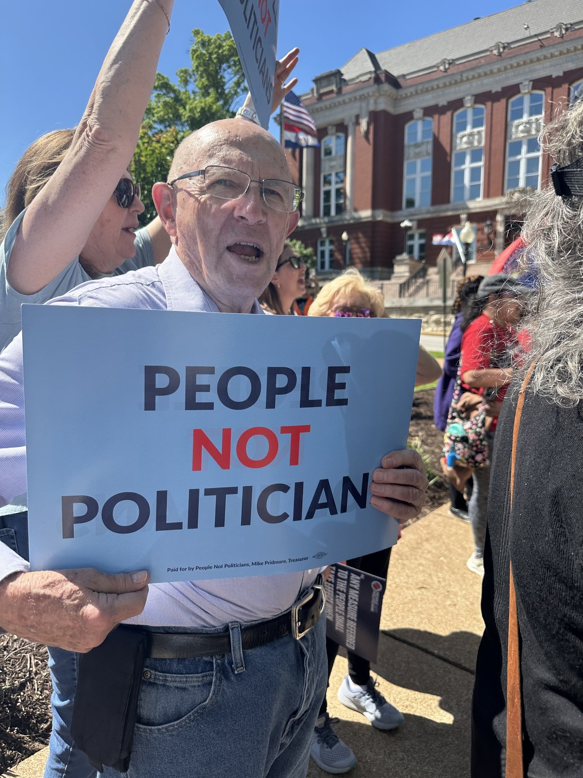 Roger Korenberg at the Missouri State Capitol joining the call for redistricting reform
